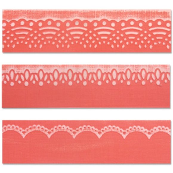 Darice 3-pk embossing borders - LACE - Picture 4 of 7